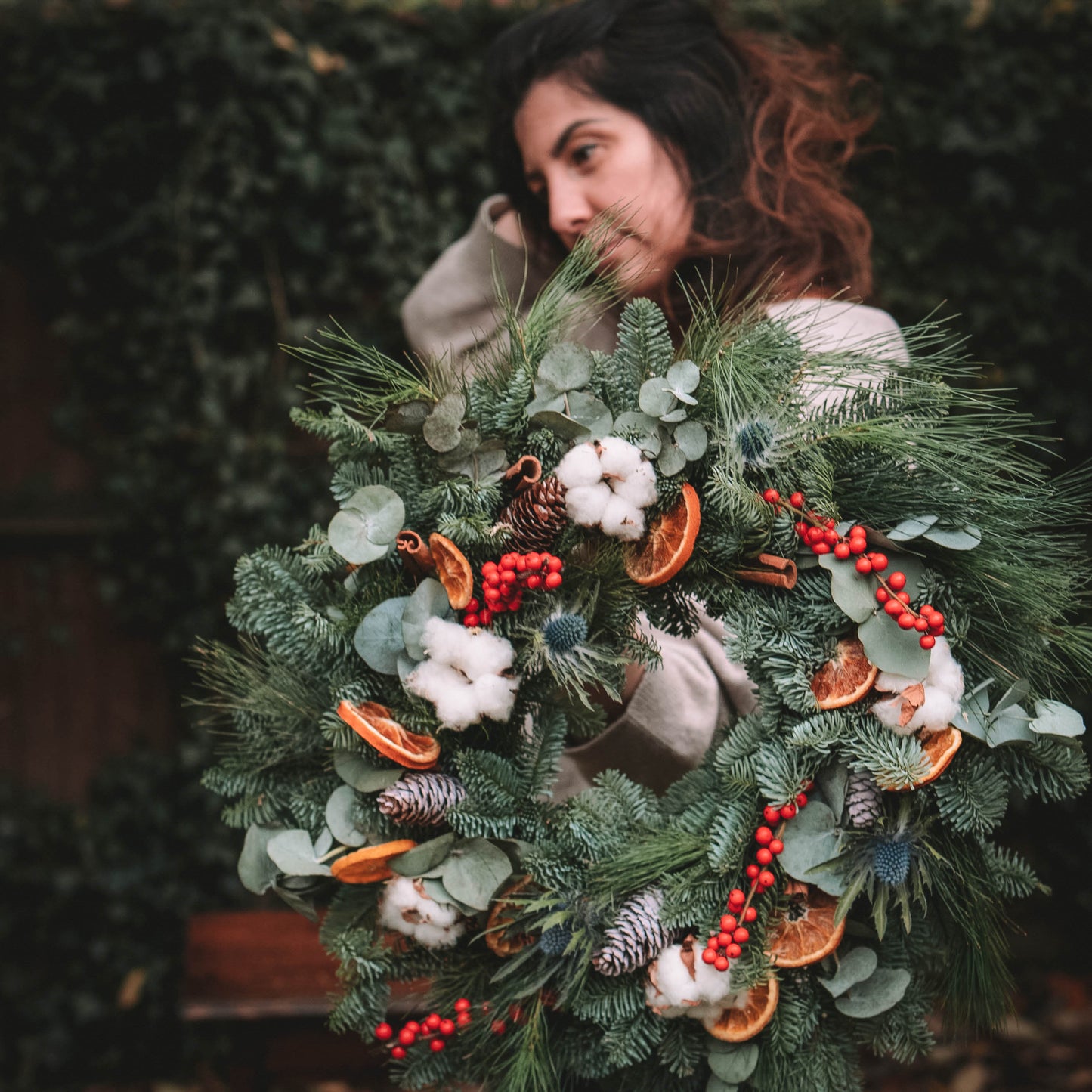 Pre - Order_"It's beginning to look a lot like Christmas" | Fresh Hand Made Christmas Door Wreath