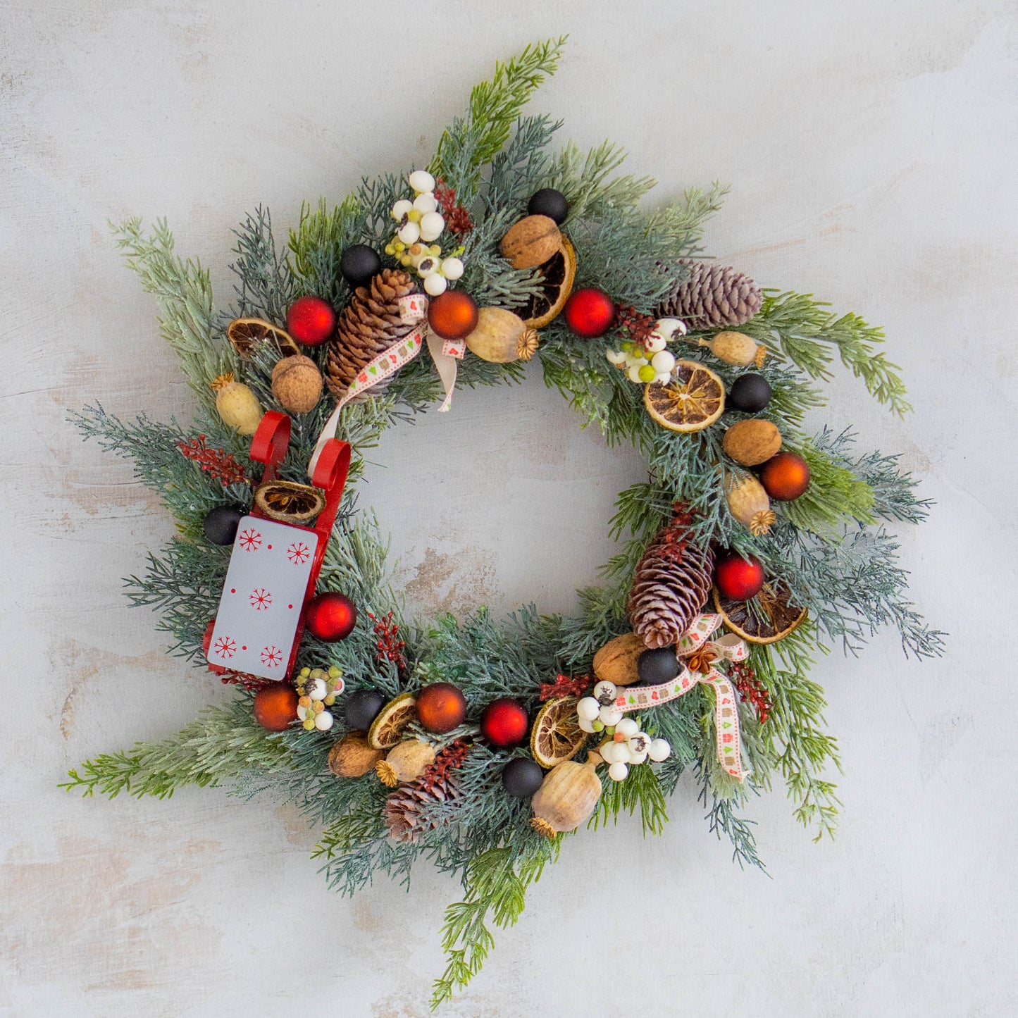 Christmas Time is Here | Beautiful Christmas Wreath