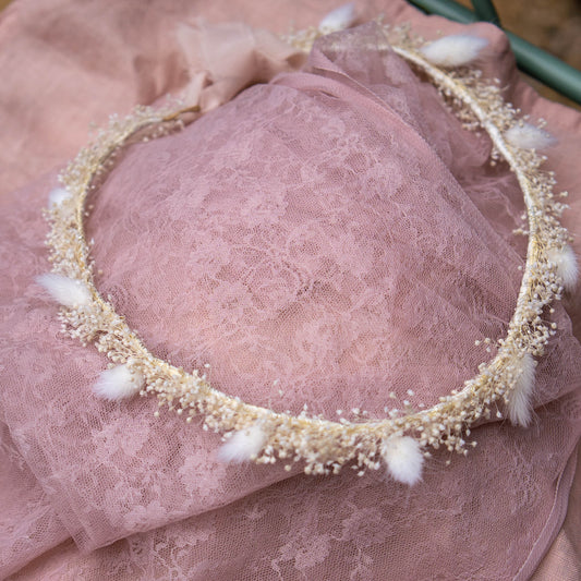 Baby's Breath head wreath | Wedding flower crown