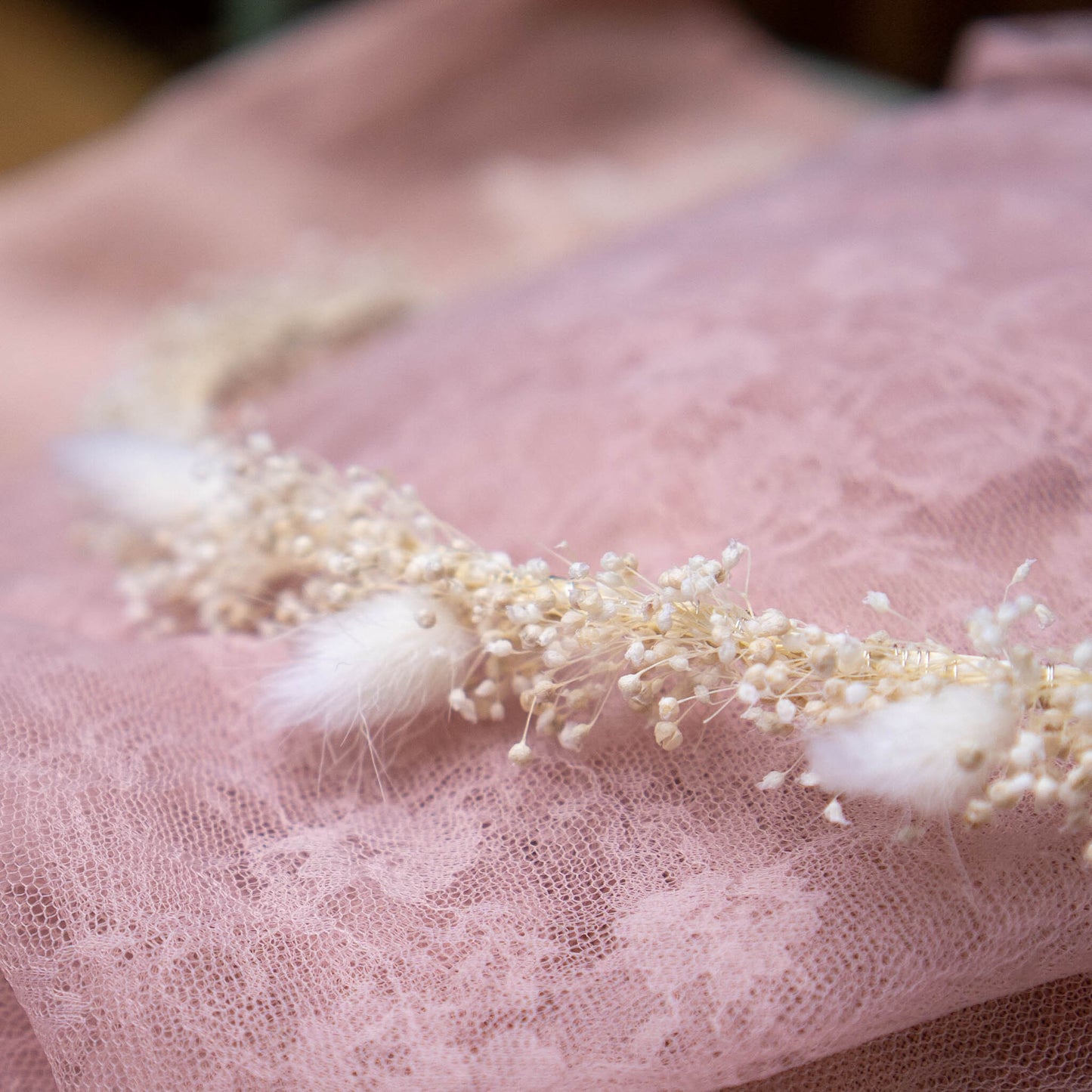 Baby's Breath head wreath | Wedding flower crown