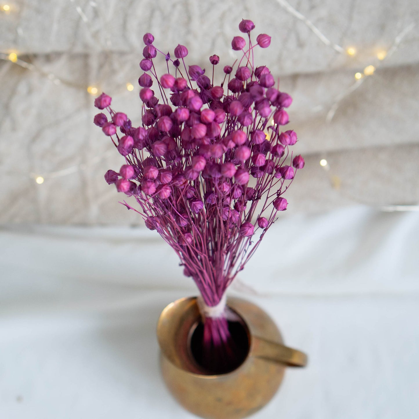 Dried Violet Linum (Flax) | Dried Flowers | Bunch of Flowers | 30 cm