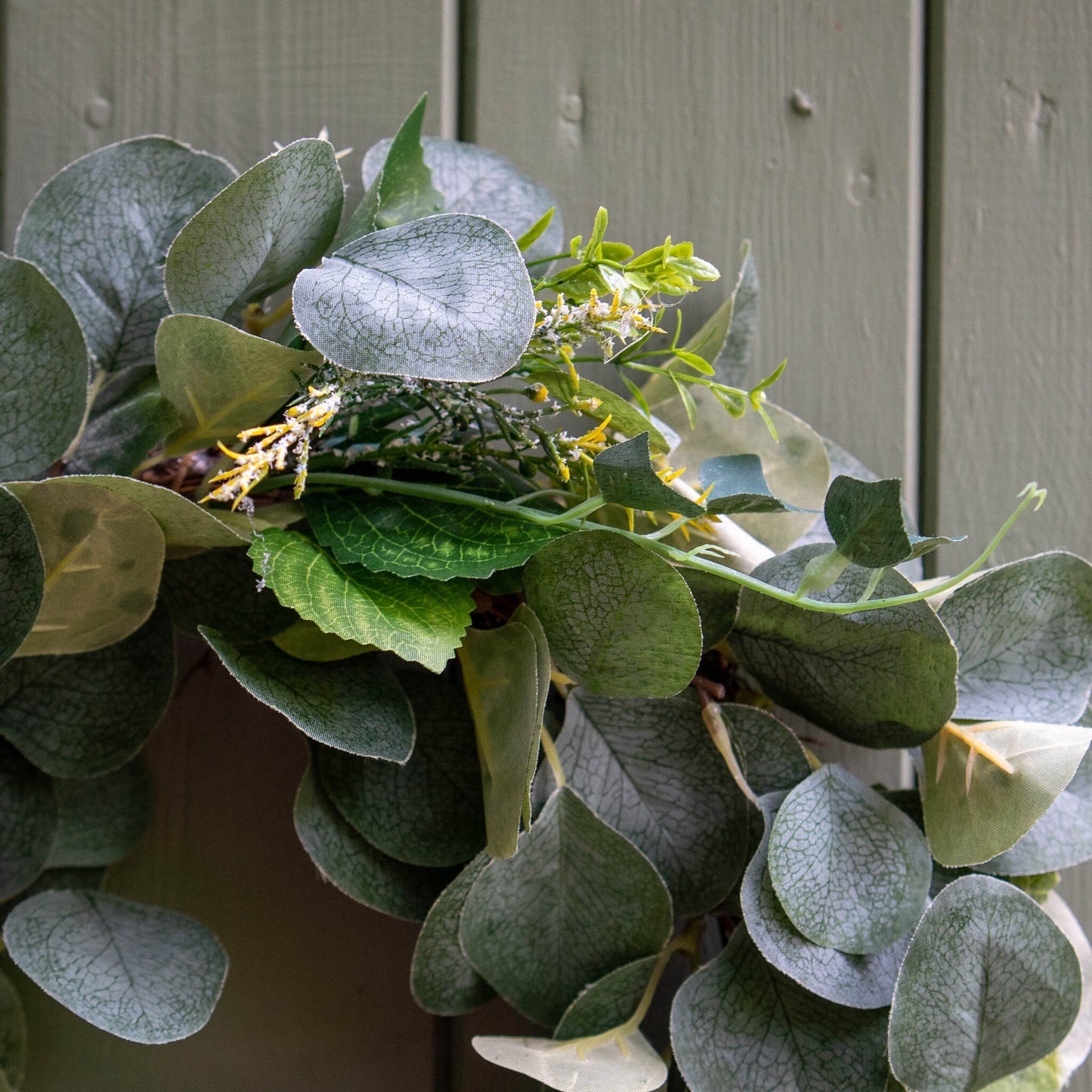 GRACELYN | Greenery wreath with white pumpkins