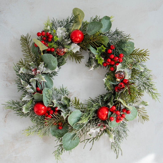 Happy Holidays | Christmas Wreath, Front Door Decor, Winter Wreath