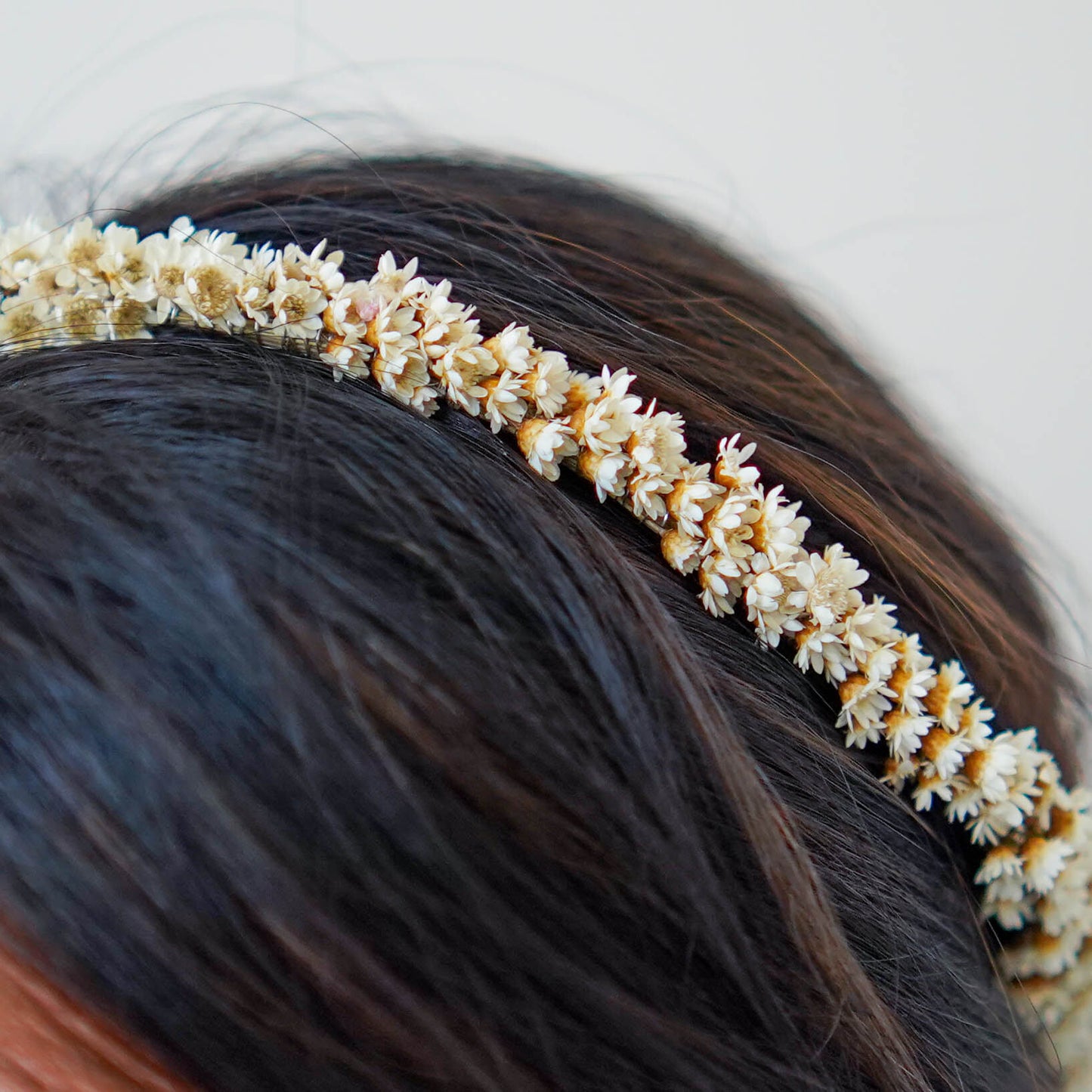 Head wreath, Dried flowers headband, Wedding crown