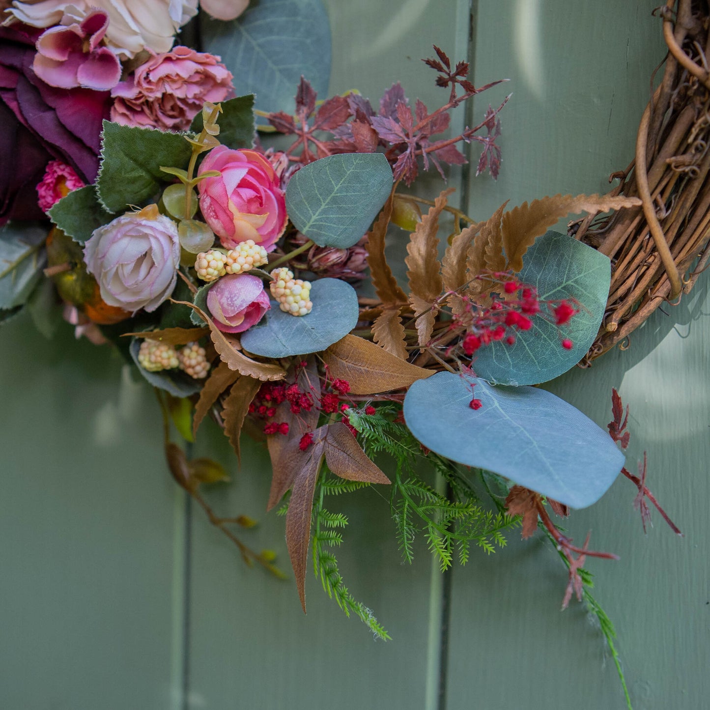 JENIFER |  Small autumn wreath with flowers