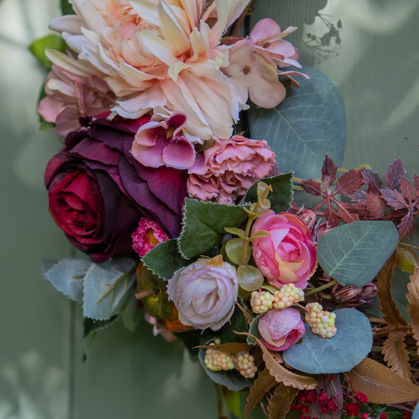 JENIFER |  Small autumn wreath with flowers