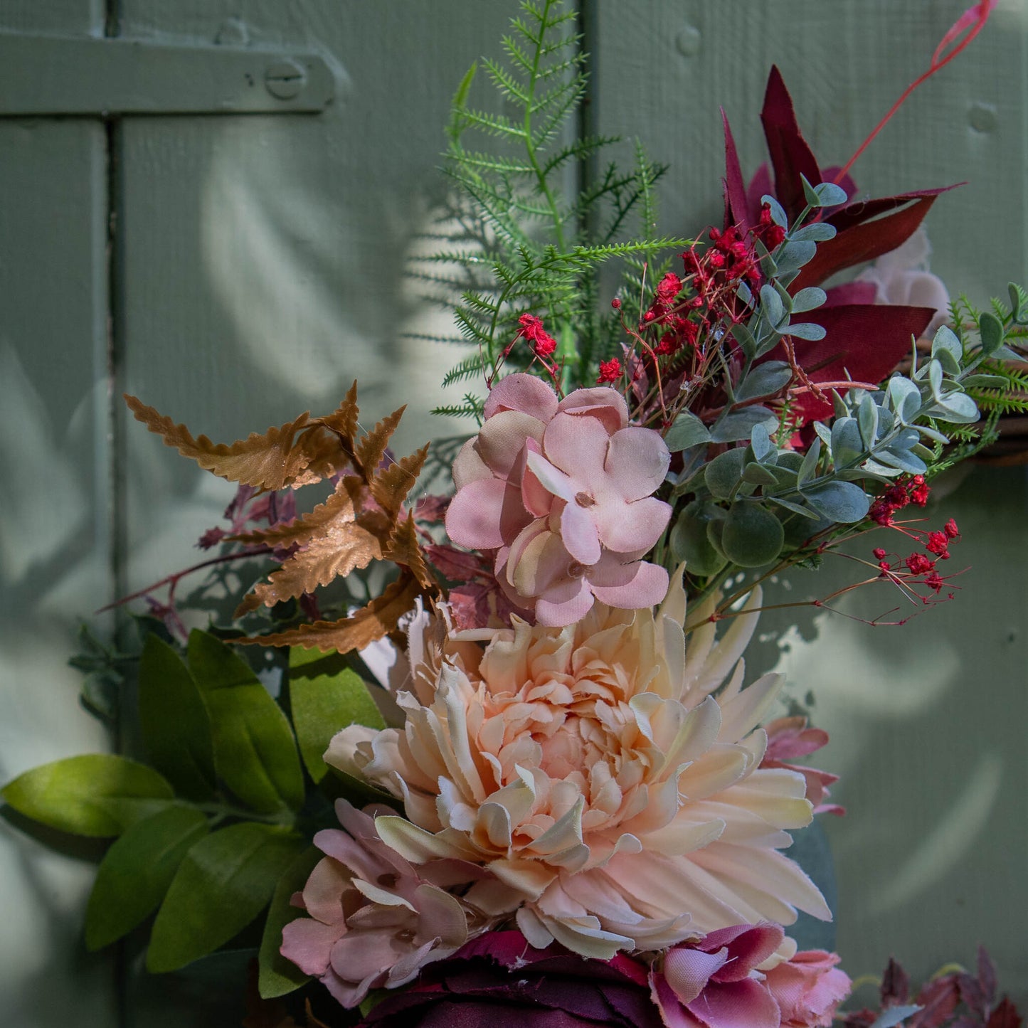 JENIFER |  Small autumn wreath with flowers