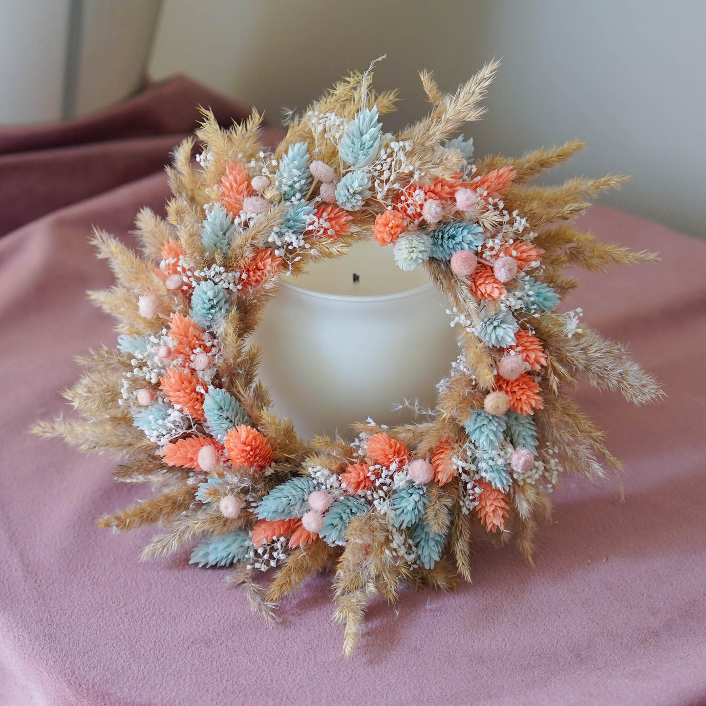 JOSEPHINE | Mini wreath with dried flowers