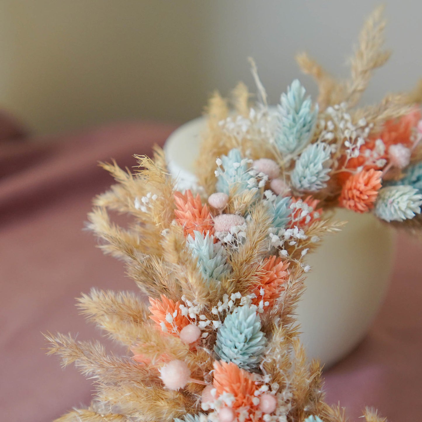 JOSEPHINE | Mini wreath with dried flowers