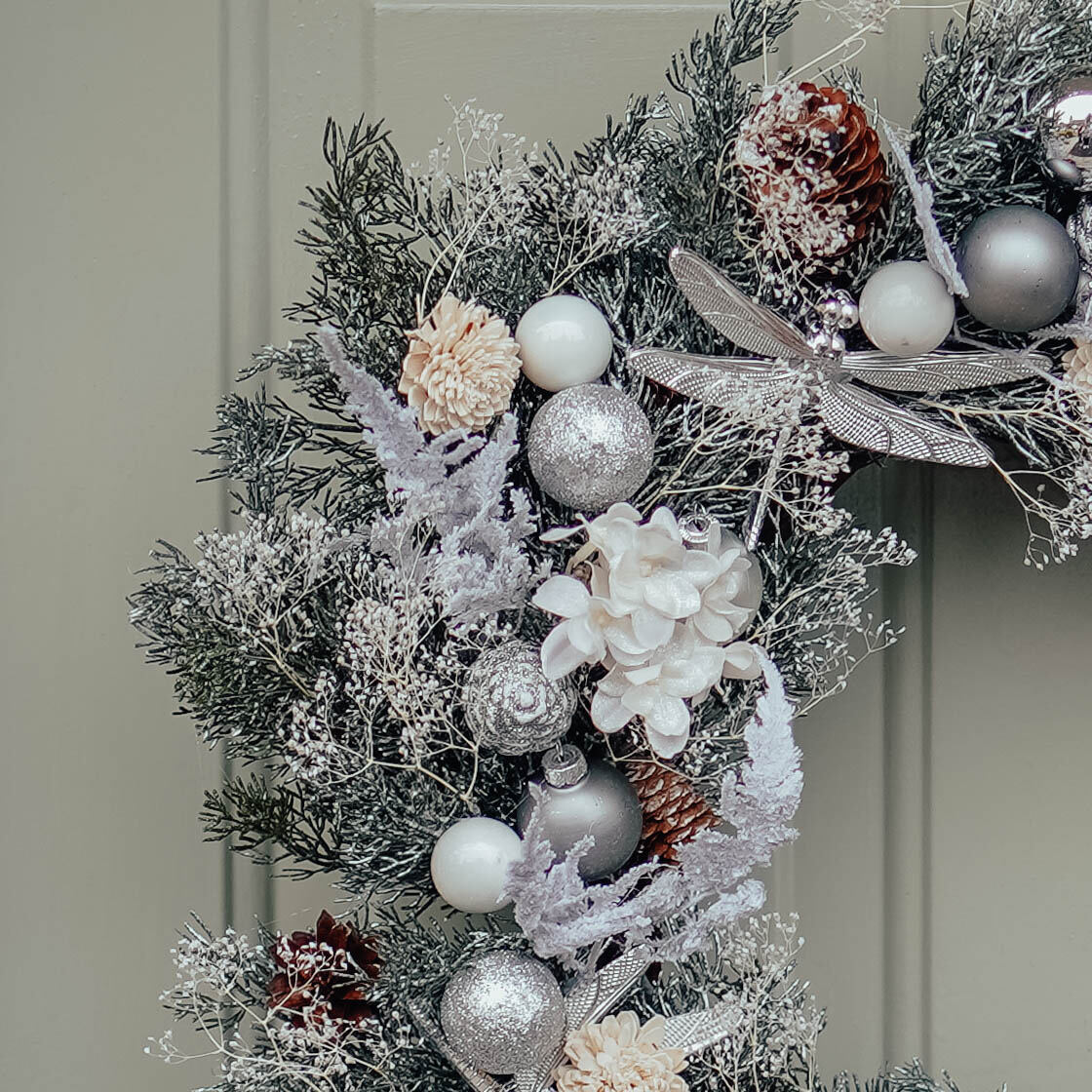 Let It Snow, Let It Snow, Let It Snow | Large Luxury Christmas wreath