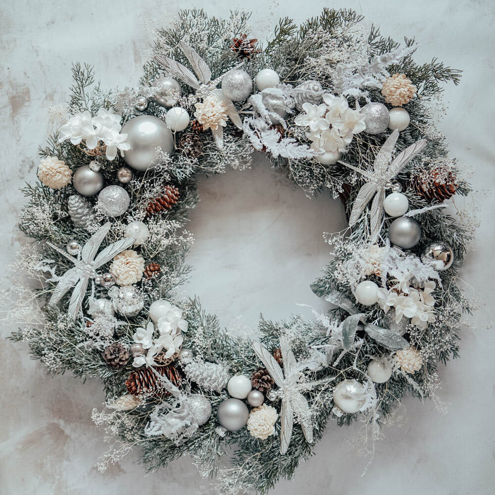 Let It Snow, Let It Snow, Let It Snow | Large Luxury Christmas wreath