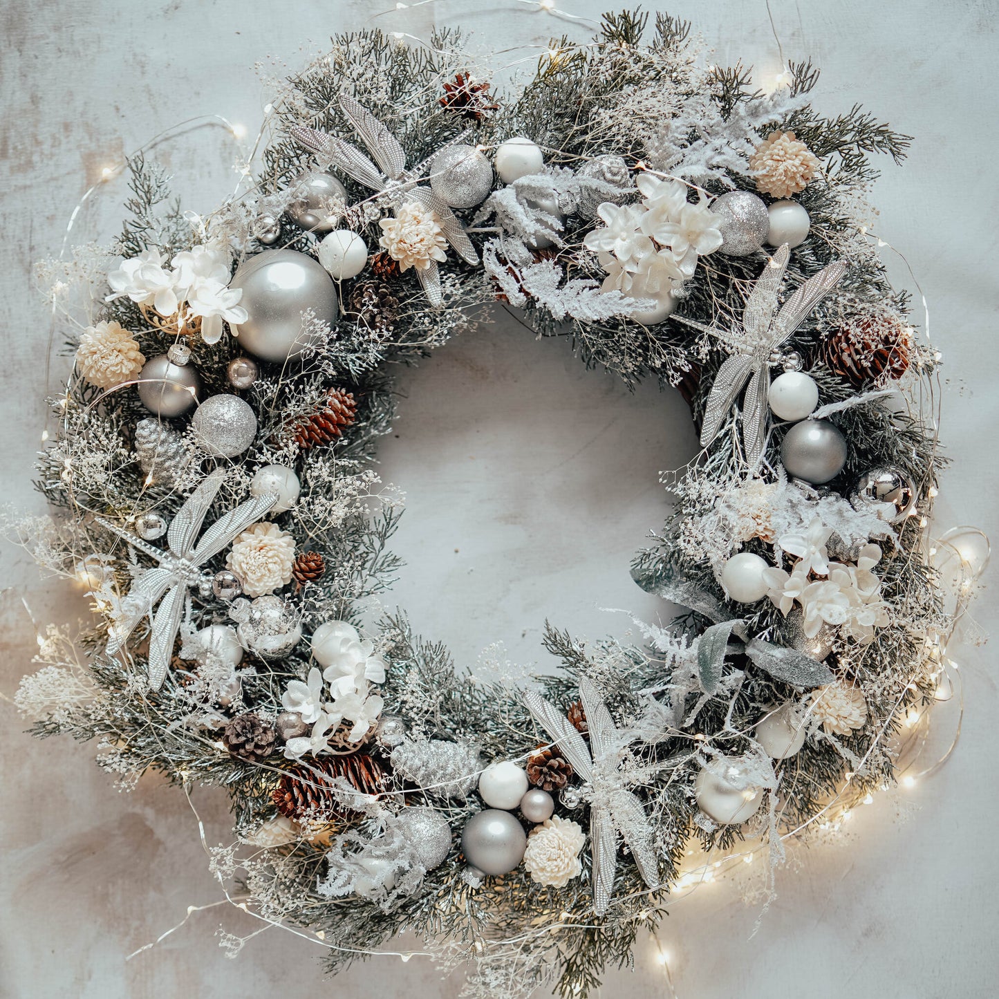 Let It Snow, Let It Snow, Let It Snow | Large Luxury Christmas wreath