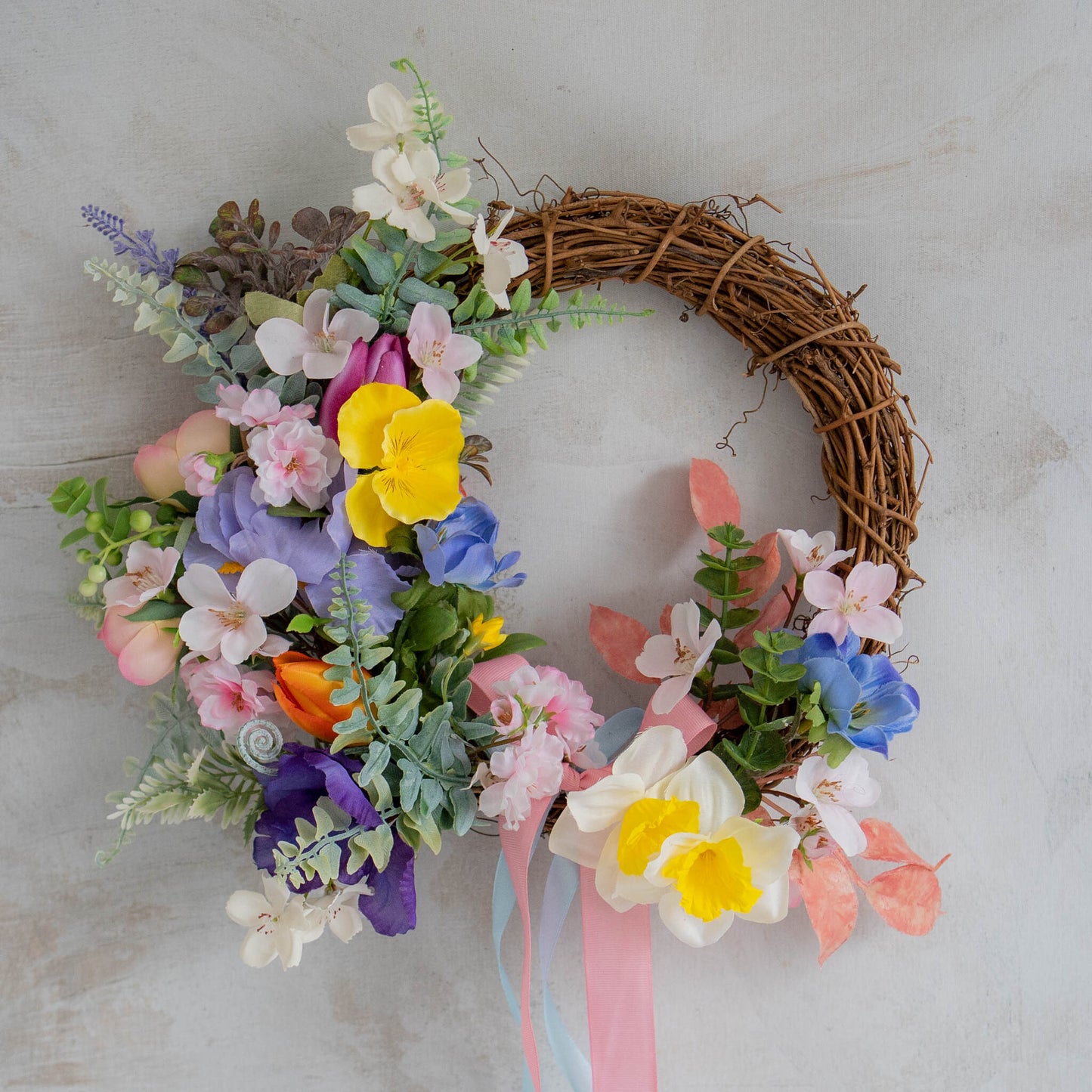 MARY DAISY | Spring Wreath, Easter Decoration, Front Door Decor