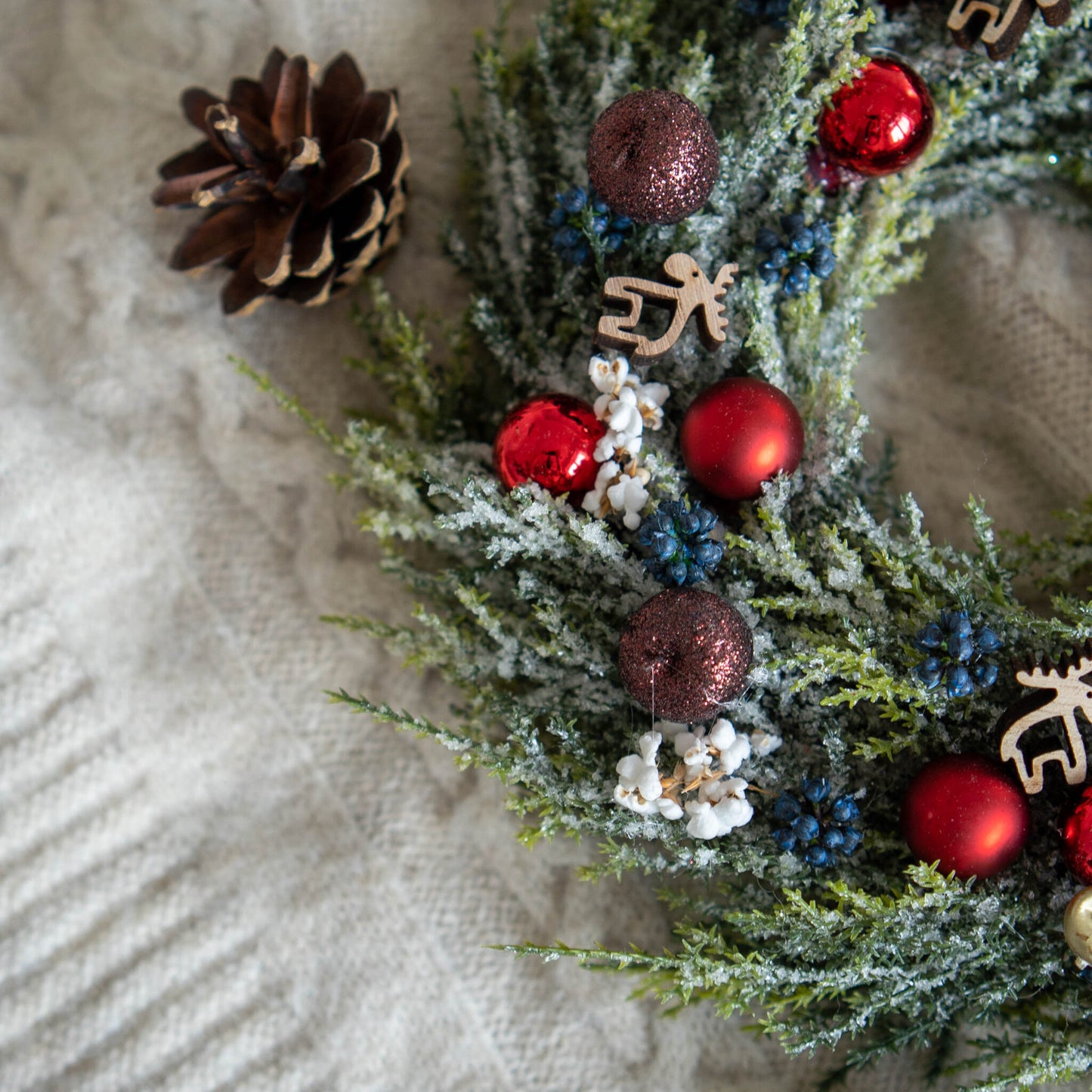 Merry Christmas Baby | Small Christmas Wreath with ballerina