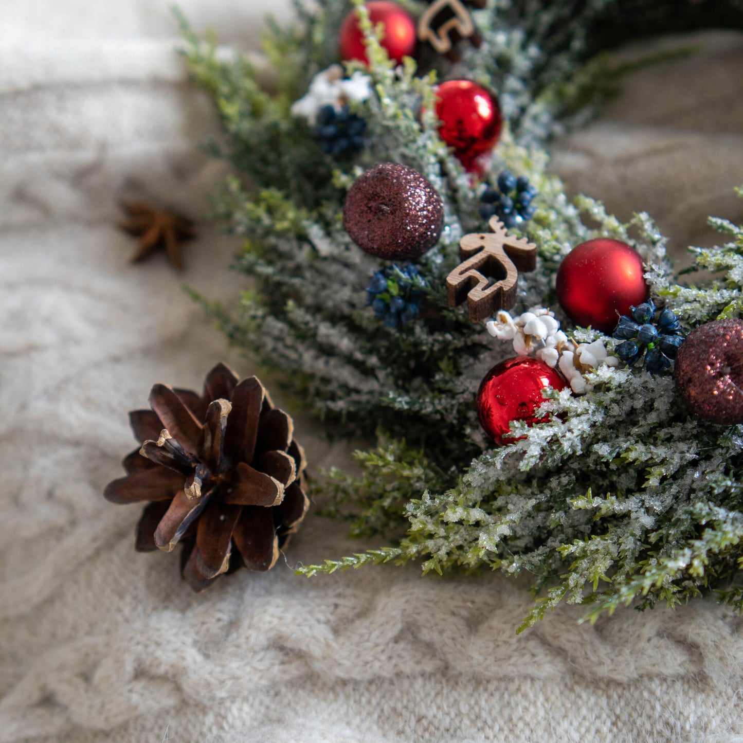 Merry Christmas Baby | Small Christmas Wreath with ballerina