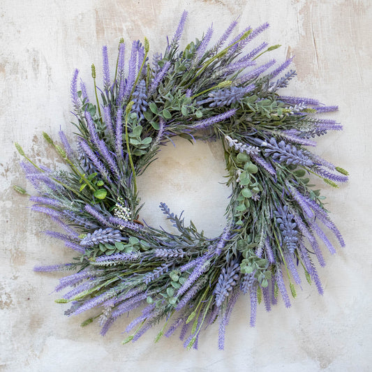 PHOEBE | Lavender Wreath, Summer Decoration, Artificial Flowers