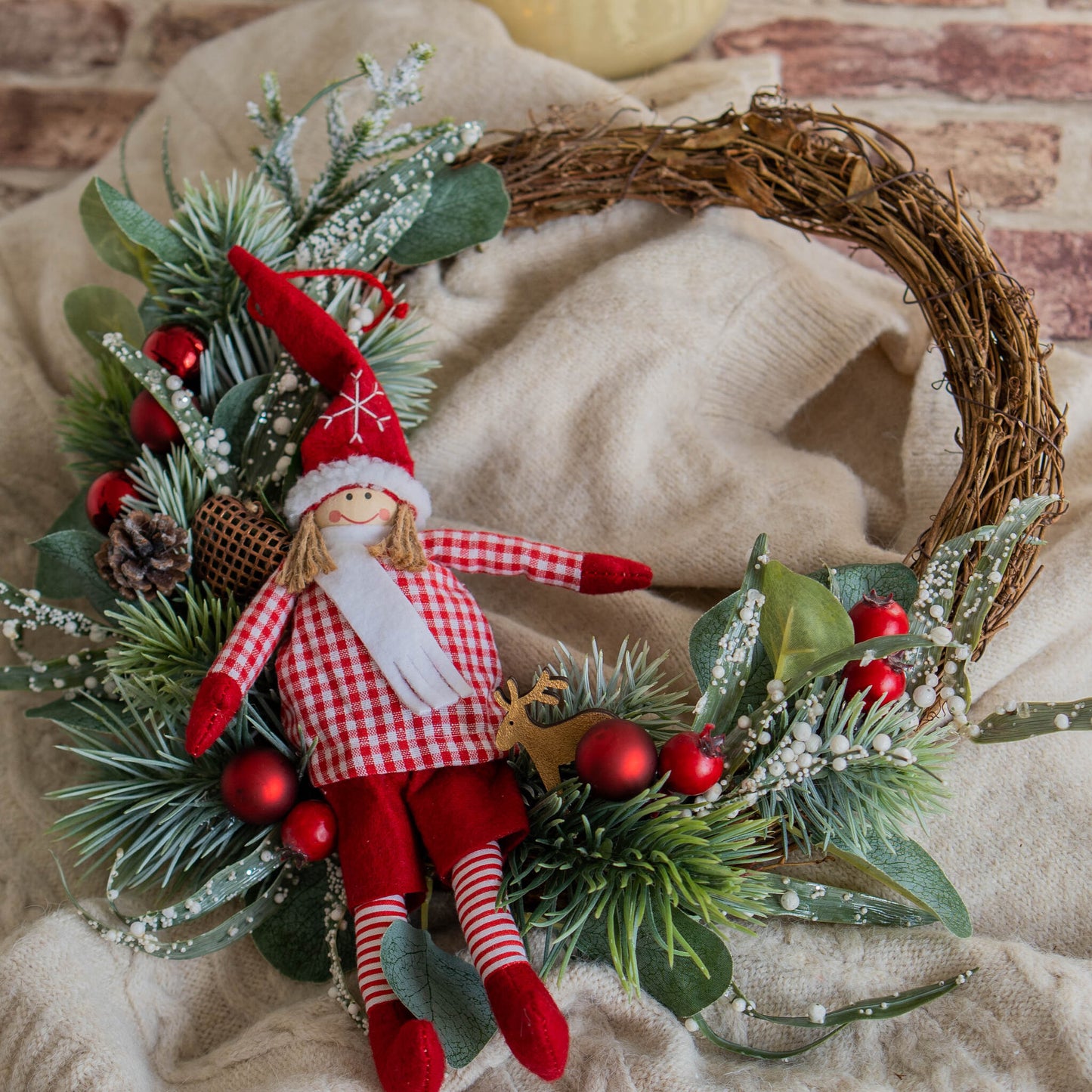We Wish You a Merry Christmas | Christmas Wreath, Front Door Decor, Winter Wreath