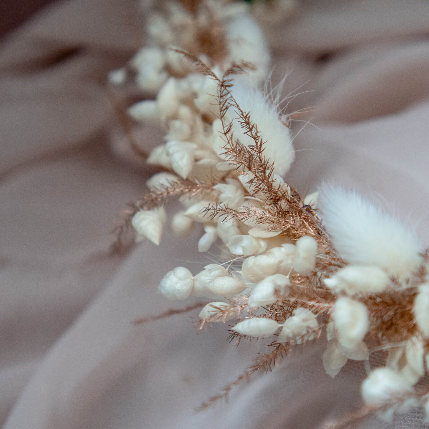 Wedding gold and white Head Wreath | Wedding flower crown